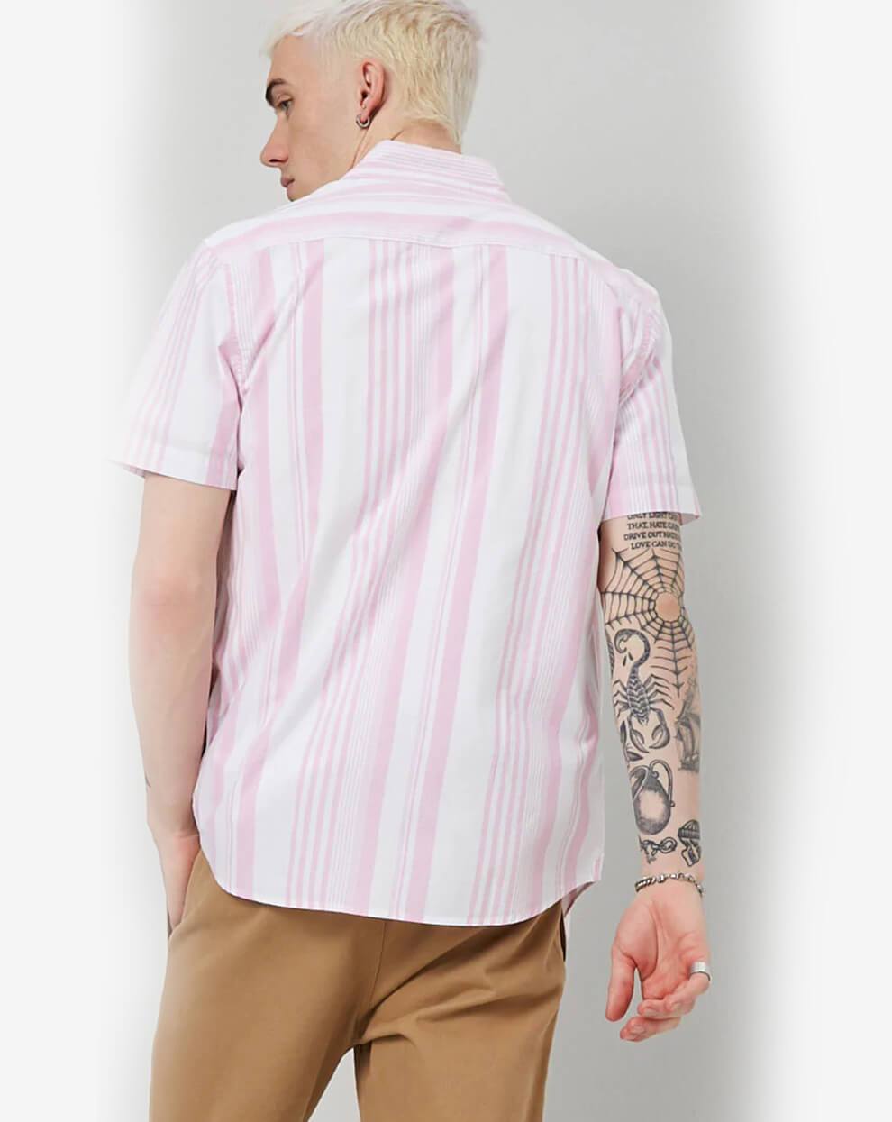 striped rustic shirt