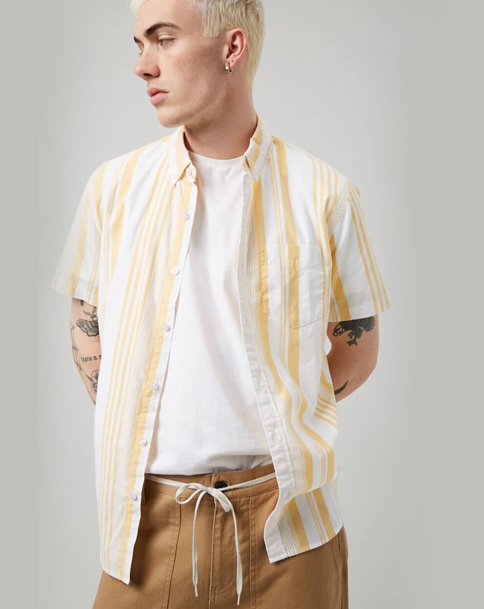 striped rustic shirt